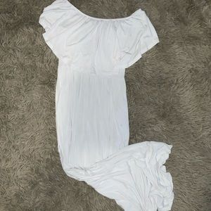 White off -the shoulder Dress